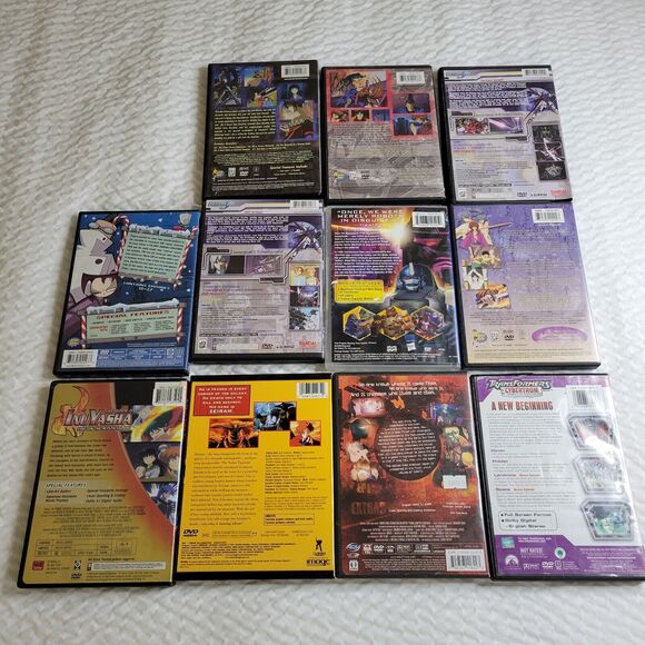 Anime DVDs Animated Stories Lot Gundam Inuyasha Iria Transformers Beast Wars TV - Picture 11 of 16
